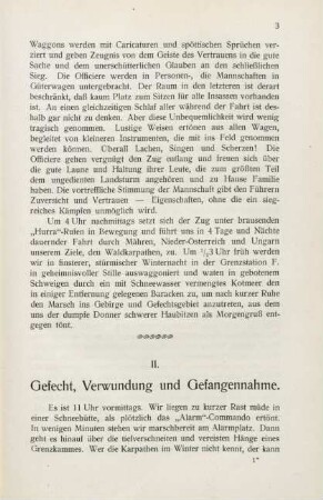 II. Gefecht, Verwundung und Gefangennahme