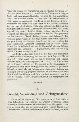 II. Gefecht, Verwundung und Gefangennahme
