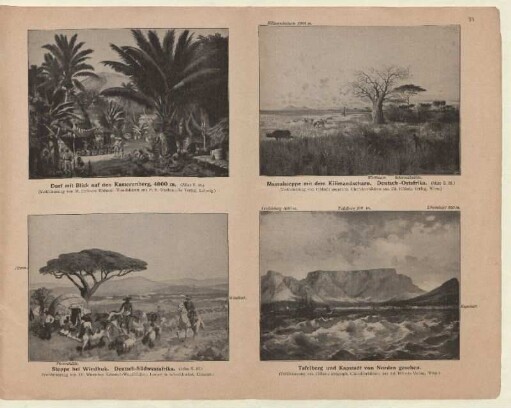 Tafelberg und Kapstadt von Norden gesehen