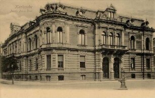 Postkartenalbum mit Motiven von Karlsruhe. "Karlsruhe. Palais Prinz Karl"