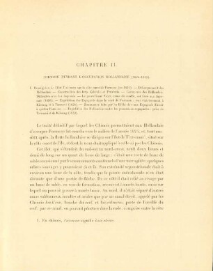 Chapitre II. Formose pendant l'occupation Hollandaise (1624-1655)