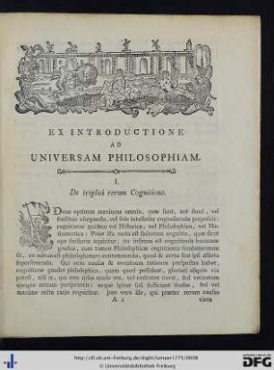 Ex Introductione Ad Universam Philosophiam.