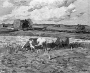 Landschaft mit Kühen