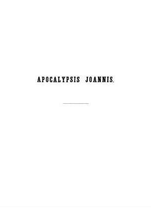 Apocalypsis Joannis