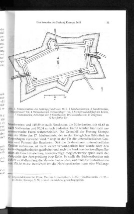 Abb. 1. Rekonstruktion des Festungsgrundrisses 1610.