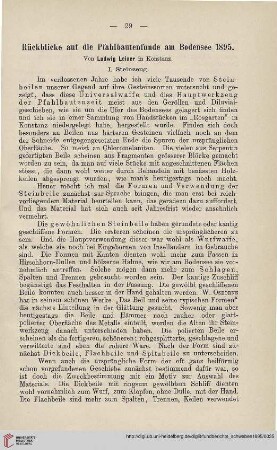 3: Rückblicke auf die Pfahlbauten am Bodensee 1895 : I. Steinzeug