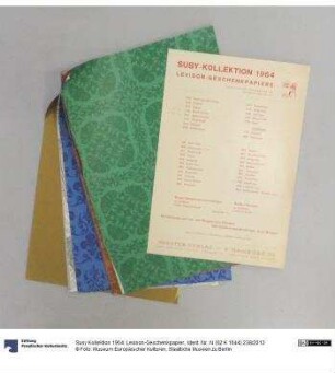 Susy Kollektion 1964: Levison-Geschenkpapier.