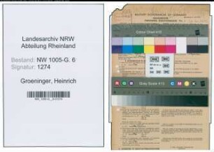 Entnazifizierung Heinrich Groeninger , geb. 03.04.1897 (Ingenieur)