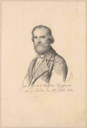 Bildnis Wegener, Johann Friedrich Wilhelm (1812-1879), Maler
