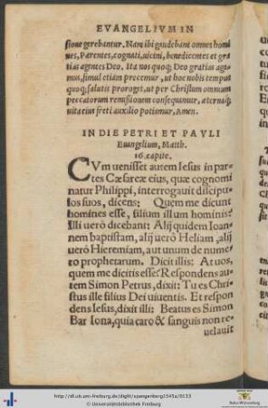 Dies Petri Et Pauli