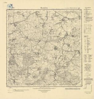 1730 (alte Nr.: 430) Hansühn, Meßtischblatt (4cm - Karte)