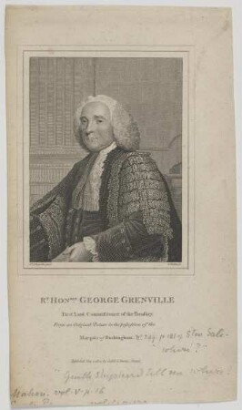 Bildnis des George Grenville