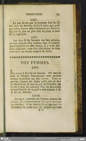 Des Femmes