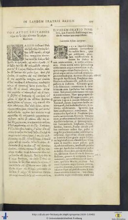 XXVI. In Laudem Basilii Magni Fratris Sui Oratio - XXX. De Placilla Oratio Funebris.