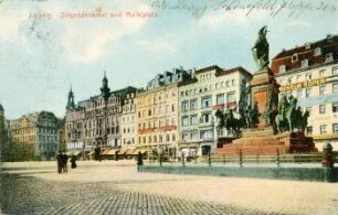 Leipzig: Siegesdenkmal und Marktplatz