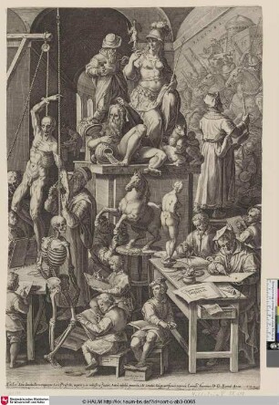 [Die Akademie der Schönen Künste; The Academie of Fine Arts; The practitioners of the Visual Arts; L'Académie des Beaux-Arts]