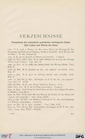 Verzeichnisse