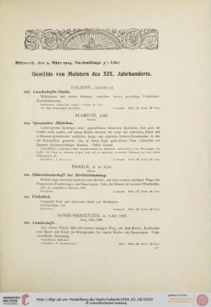 Gemälde von Meistern des XIX. Jahrhunderts (Nr. 108-234)