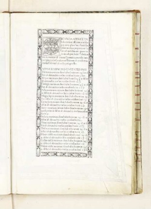 Secunda Affrice Tabula continet affricam & insulas que circa ipsam sunt