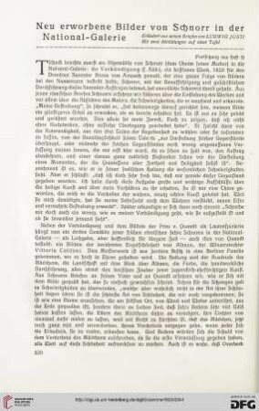 15: Neu erworbene Bilder von Schnorr in der National-Galerie