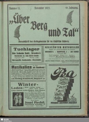 Nummer 11, November 1925