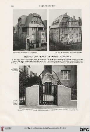 Arbeiten von Franz Hoffmann - Hannover