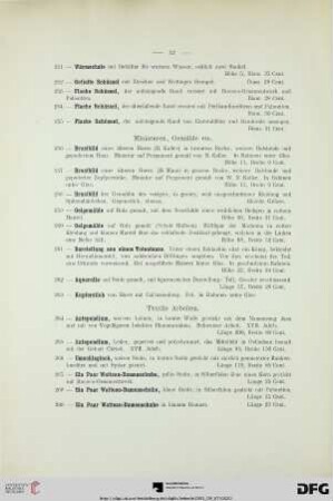 Textile Arbeiten (Nr. 264-277)
