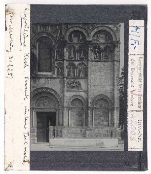 Angoulême, Kathedrale: Westfassade, unterer Teil rechts
