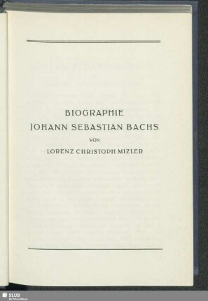 Biographie Johann Sebastian Bach