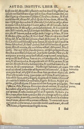 Astro. Institu. Liber III.