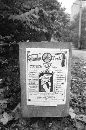 "Schwules Film Fest" beim Jugendzentrum in Selbstverwaltung Werkstatt 68 e.V. im alten Mühlburger Bahnhof in der Fliederstraße