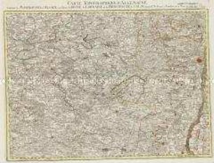 Grand Atlas . Bl. 57 (Elsass, Lothringen, Salm): Contenant le Margraviat de l'Alsace, une Partie du Duché de Lorraine, et le Principauté de Salm.