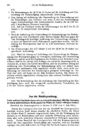 156-158, IV. Aus der Rechtsprechung