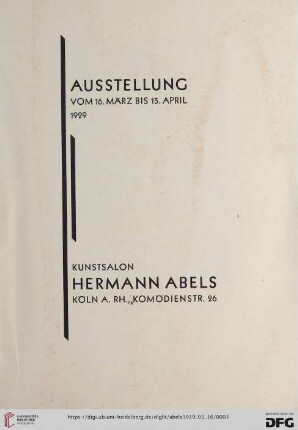 Gemälde (Nr. 1-36)