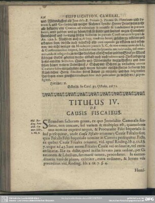 Titulus IV. De Causis Fiscaibus
