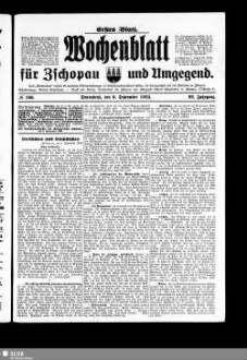 Wochenblatt für Zschopau und Umgegend : Zschopauer Tageblatt u. Anzeiger, 01