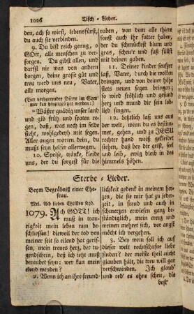 1026-1159, Sterbelieder