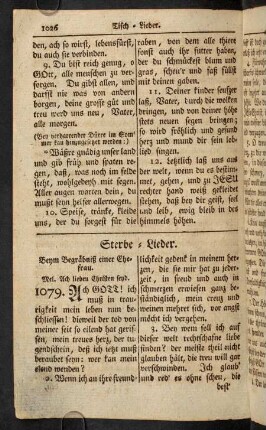 1026-1159, Sterbelieder