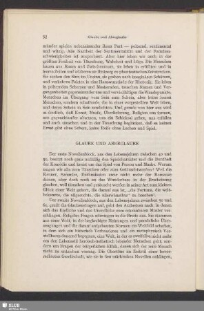 Glaube Und Aberglaube