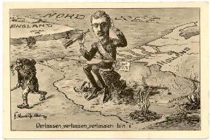 Kriegs Karte Nr. 8: Verlassen, verlassen, verlassen bin i'. (verboten)