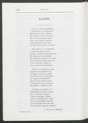 Hasards : (De Sully-Prudhomme)