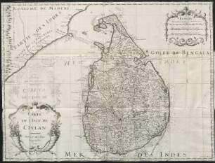 Carte de l'isle de Ceylan