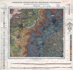 [7917] Schwenningen, Geologische Spezialkarte des Königreichs Württemberg
