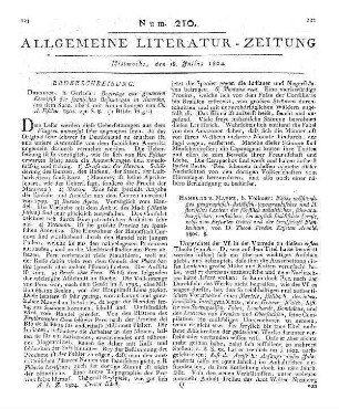 1804: Allgemeine Literatur-Zeitung