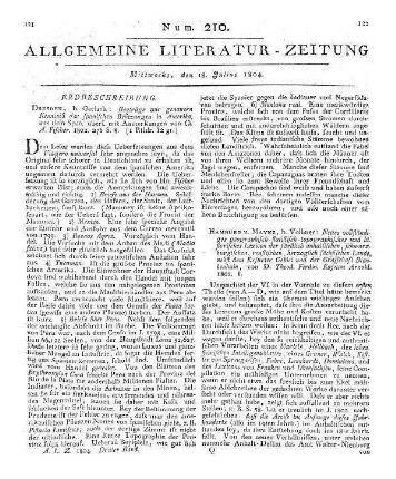 1804: Allgemeine Literatur-Zeitung