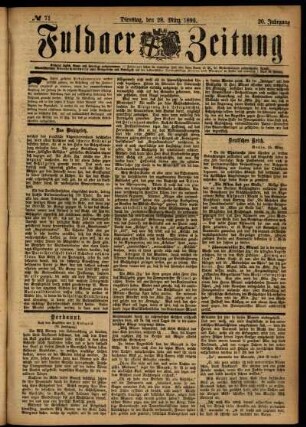 Ausgabe vom Dienstag, den 28. März 1893.