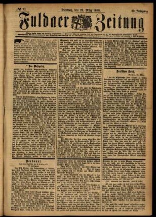 Ausgabe vom Dienstag, den 28. März 1893.