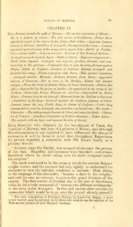 Chapter VI. Raja Jeswunt mounth the gadi of Marwar ...