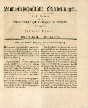 Zweiter Band. - October 1827.