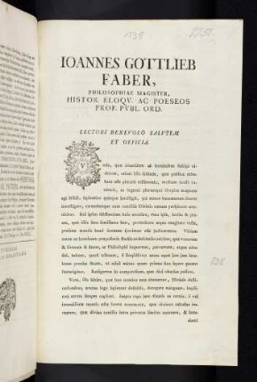 Ioannes Gottlieb Faber, ...